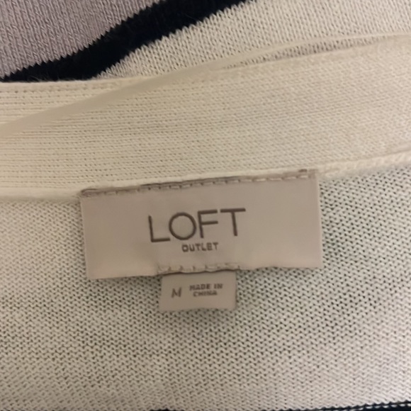 Women’s LOFT Ann Taylor, LongLine, Cardigan, Multi Colors, Size Medium - Picture 3 of 4